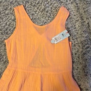 Extra large 14/16 dress peach/salmon color with open back and bow